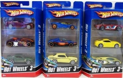 Hot Wheels - Pack x3 Vehículos Coleccionables Surtidos