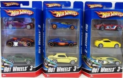 Hot Wheels - Pack x3 Vehículos Coleccionables Surtidos