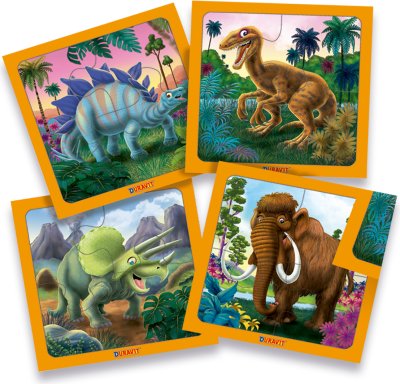 Puzzle Dinosaurios X 4 Piezas (chico)