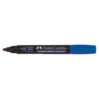 Marcador Winner Permanente Faber Castell Color Azul Punta Redonda