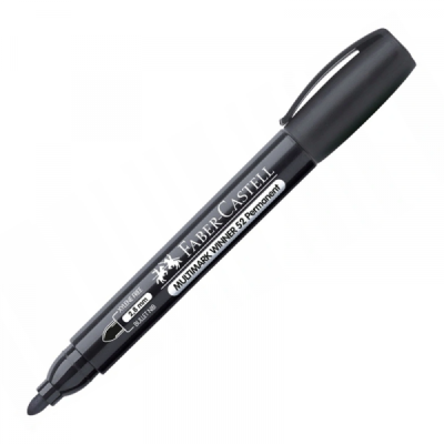 Marcador Winner Permanente Faber Castell Color Negro Punta Redonda