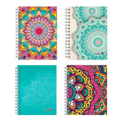 Agenda Semanal Nivel 10 2024 Cartonee con Espiral de 16x22cm Línea Mandalas