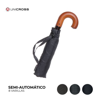 Paragua Corto Mango Madera Unicross