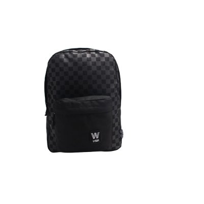 Mochila Wabro 16" Cuadros en Negro y Gris