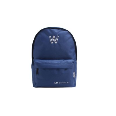 Mochila Wabro 17" Lisa Bordada Azul