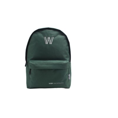 Mochila Wabro 17" Lisa Bordada Verde