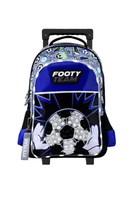 Mochila Footy con Carro 18" Pop It Futbol con Luz Led