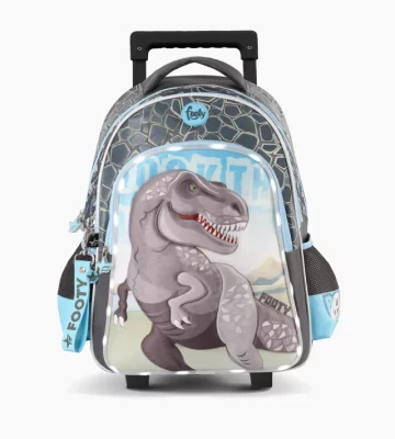 Mochila Footy con Carro 18" T-Rex con Luz Led