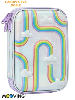 Cartuchera Doble Eva 2 Rainbow Street de Mooving