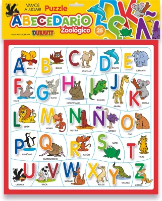 Puzzle Abecedario X 25 Piezas