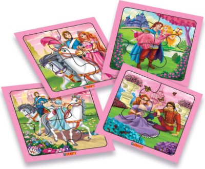 Puzzle Princesas X 4 Piezas