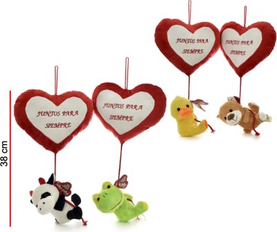 Animales con Corazon Colgante 38cm