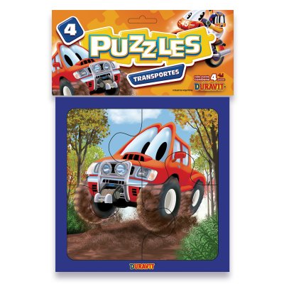 Puzzle Transportes X 4 Piezas