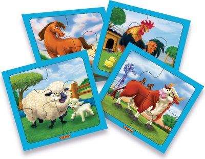 Puzzle Granja Modelo 2 X 4 Piezas