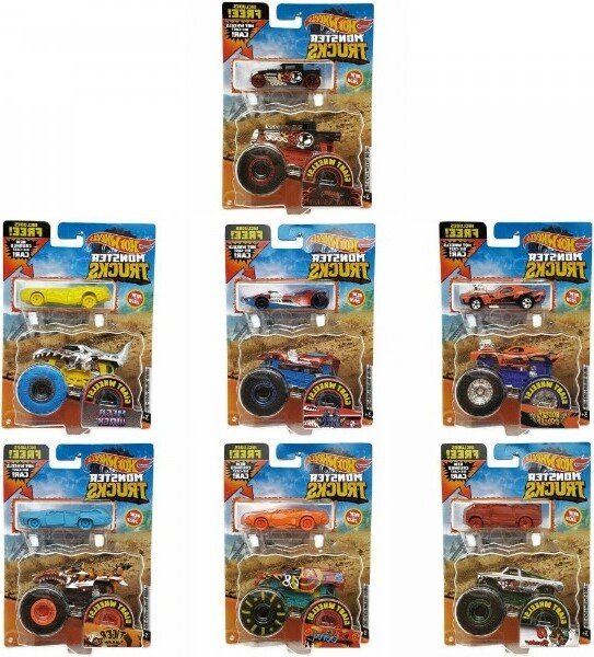 Hot Wheels - Monster Truck Die Cast Asst Coleccionables Surtidos