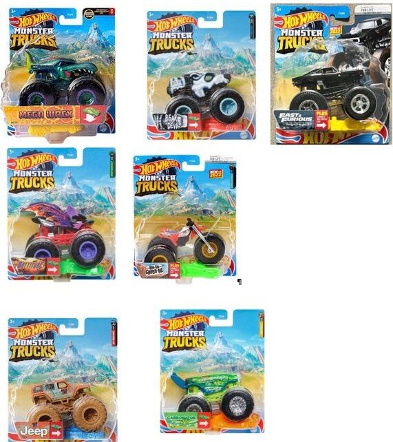 Hot Wheels - Monster Truck Escala 1:64 Coleccionables Surtidos