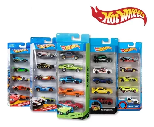 Hot Wheels - Pack x5 Vehículos Coleccionables Surtidos