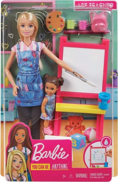 Muñeca Barbie Clase de  Arte con Alumna