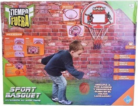 Aro de  Básquet Plegable con Red y Pelota