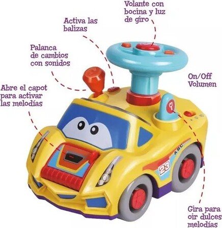 Auto Interactivo Infantil con Luces y Sonidos