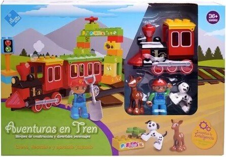 Tren con Bloques para Armar Aventuras