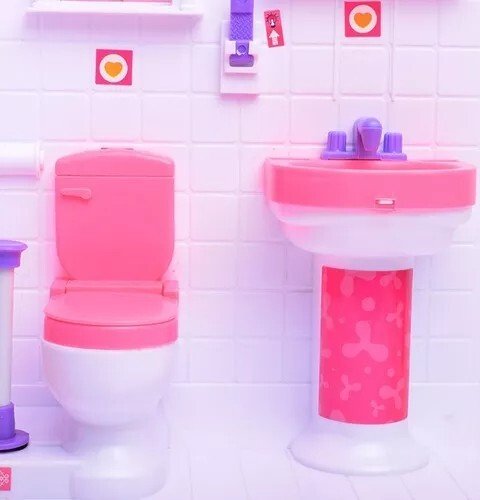 Juego de  Baño para Muñecas El Mundo de  Paloma