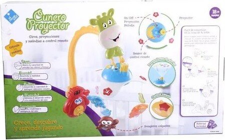 Cunero Proyector para Bebe con Luz y Sonido