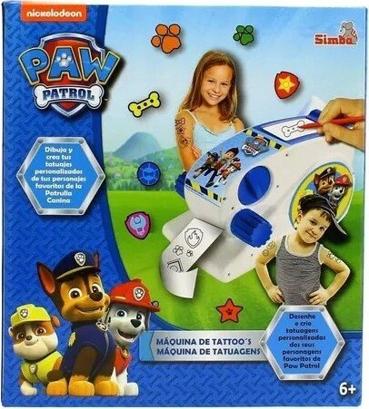 Paw Patrol Fabrica de  Tattoo Tatuajes Dibuja y Crea