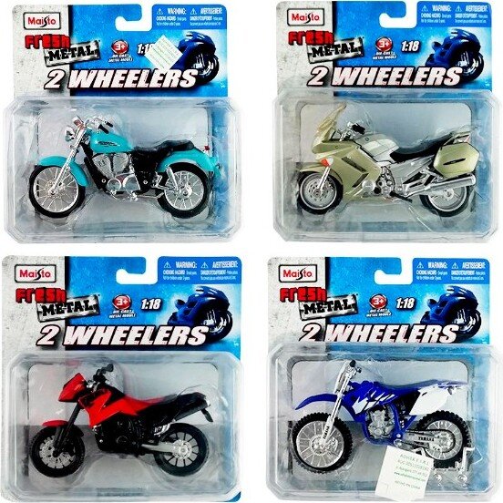 Motos Metal 1:18 Fresh Metal Varios Modelos Surtido