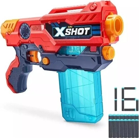 X-shot Pistola Clip Hurricane + 16 Dardos