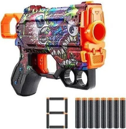 X-shot Pistola Skins Menace + 8 Dardos