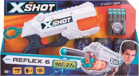 X-shot Pistola Reflex 6 Tk-6 + 12 Dardos