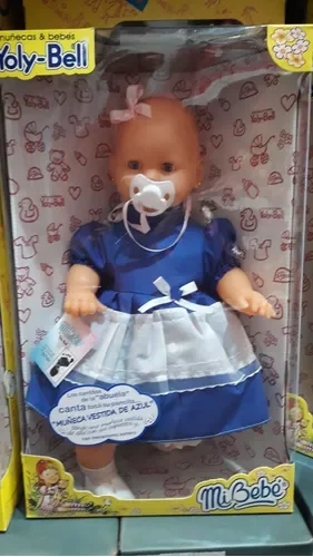 Mi Bebé Canta Muñeca Vestida de Azul