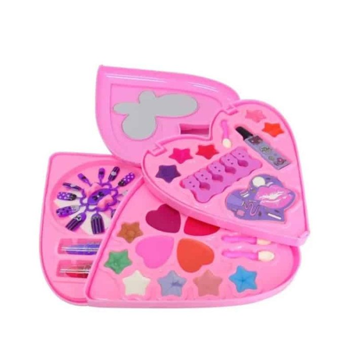 Set de Maquillaje Desplegable con Forma de Corazón