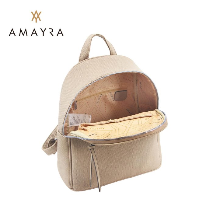 Mochila Amayra Camel Texturado