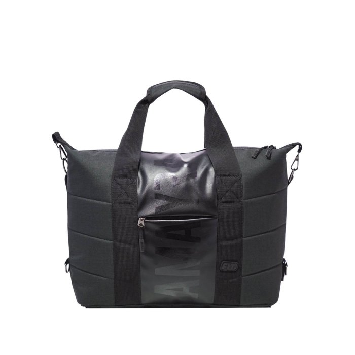 Bolso Amayra Fit Negro con Bolsillo Delantero Pequeño