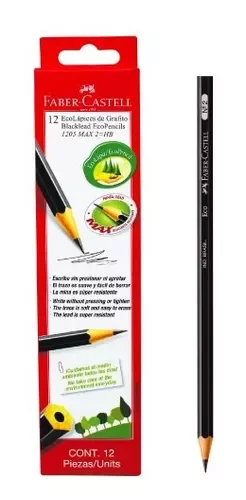 EcoLápiz Negro Grafito Faber Castell