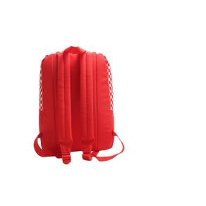 Mochila Wabro 16" Cuadros en Rojo y Blanco