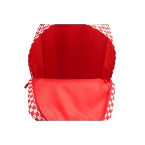 Mochila Wabro 16" Cuadros en Rojo y Blanco