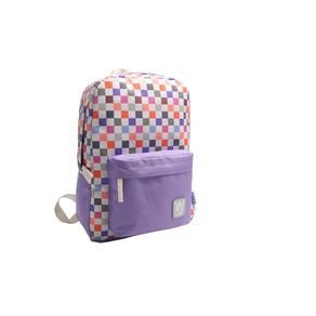 Mochila Wabro 16" Cuadros Multicolor