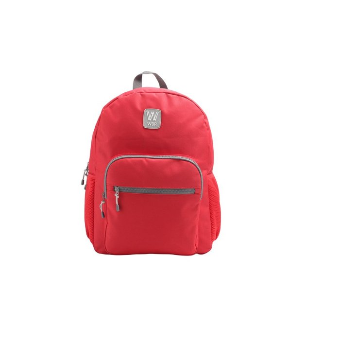 Mochila Wabro 17" Escolar Rojo