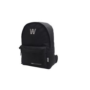 Mochila Wabro 17" Lisa Bordada Negro