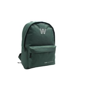 Mochila Wabro 17" Lisa Bordada Verde