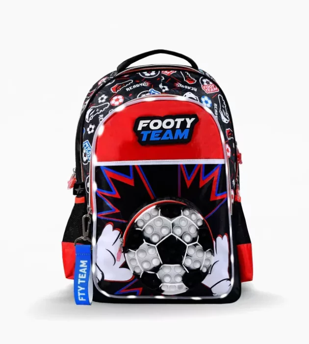 Mochila Footy 18" Pop It Futbol con Luz Led