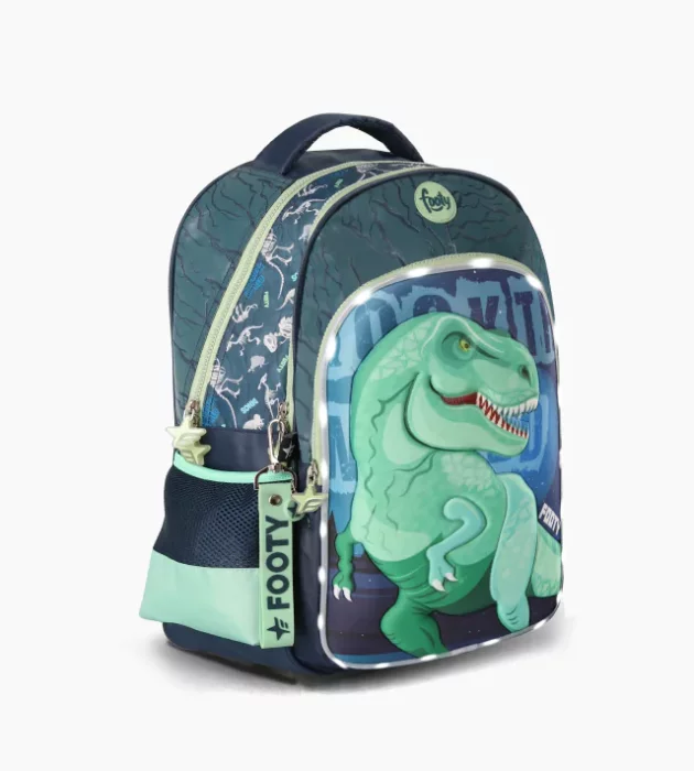 Mochila Footy 18" T-Rex con Luz Led