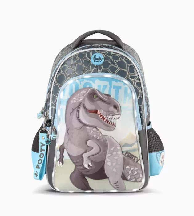 Mochila Footy 18" T-Rex con Luz Led