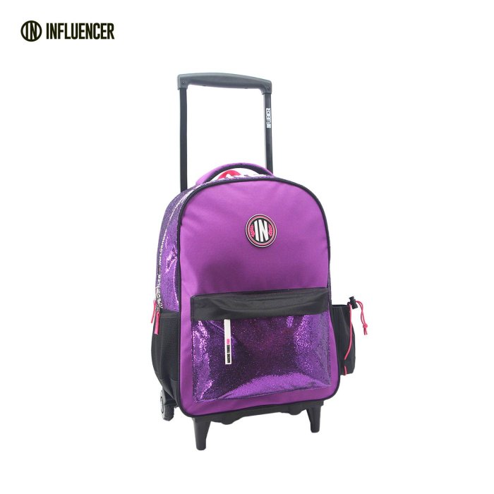 Mochila con Carro Influencer con Brillos 18" Lsyd