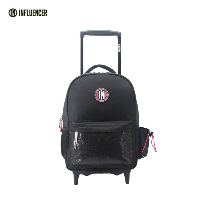 Mochila con Carro Influencer con Brillos 18" Lsyd