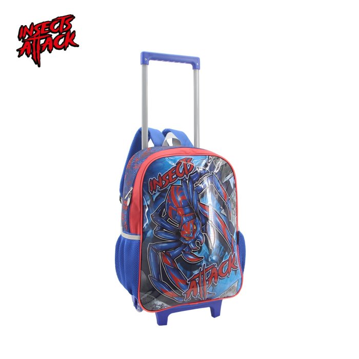 Mochila con Carro Insects Attack 17" Lsyd