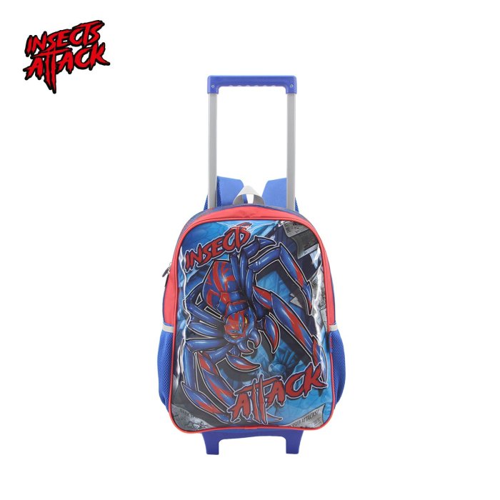 Mochila con Carro Insects Attack 17" Lsyd